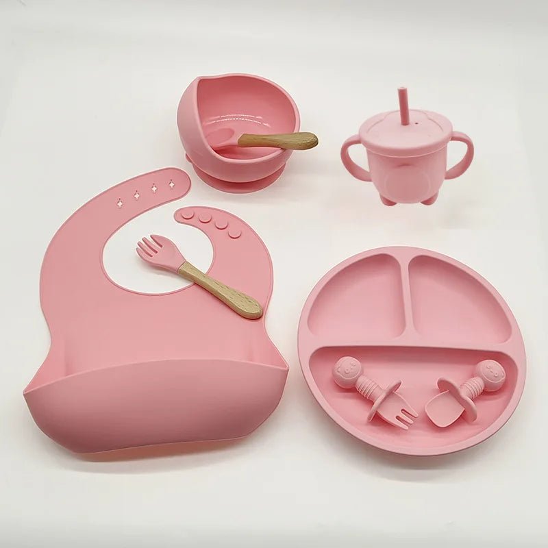 Vaisselle Bebe - TablewareBabySet™ - Rose - monbebegourmand