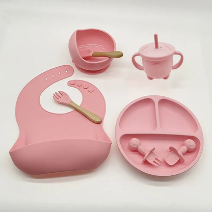 Vaisselle Bebe - TablewareBabySet™ - Rose - monbebegourmand